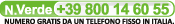 Numero verde +39 800 14 60 55