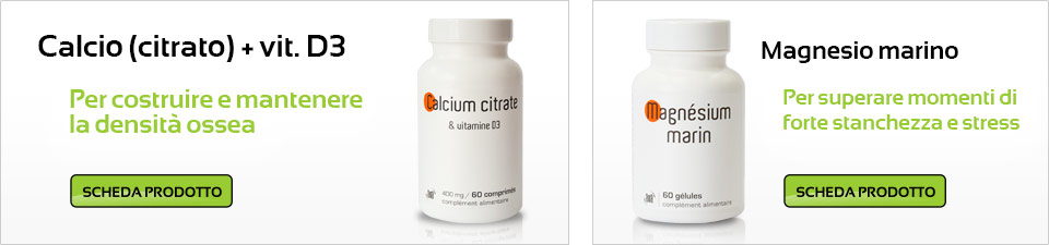 Calcio (citrato) + vit. D3 - Magnesio marino 