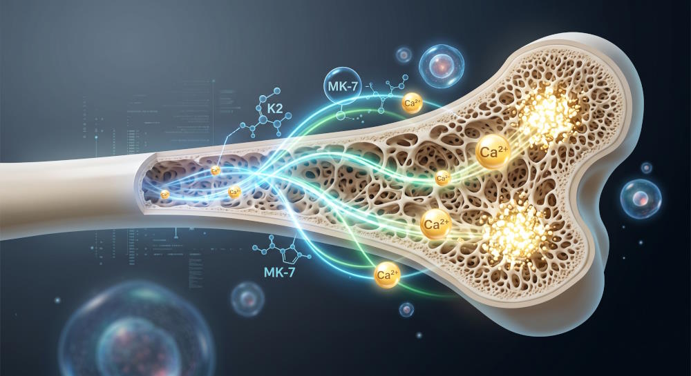 Ecco come agisce la vitamina K2 per mantenere le ossa