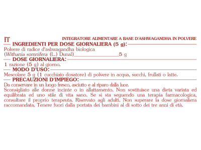 Adatto Estratto Di Radice Di Ashwagandha Biologico Cibo Di Grado Naturale A Base