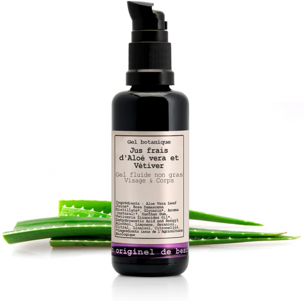 Gel di aloe vera e vetiver
